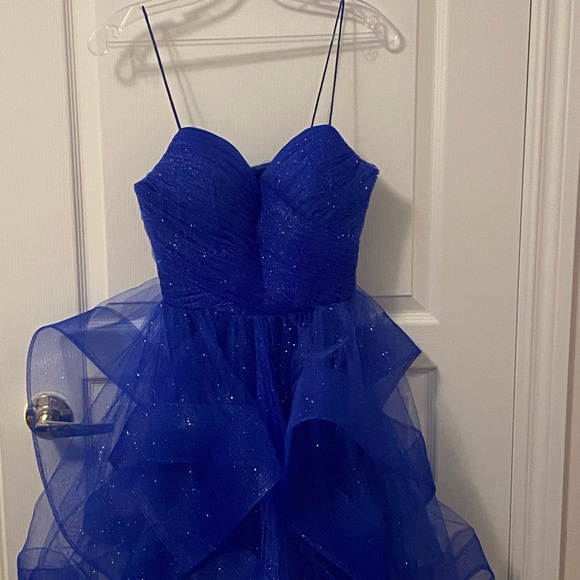 Royal Blue Tulle Dress - Picture 3 of 3